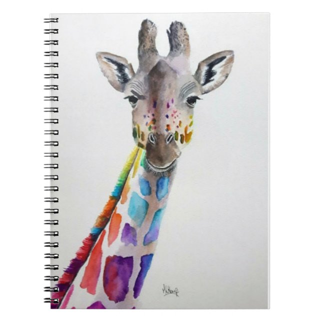 Rainbow Giraffe Notebook (Front)