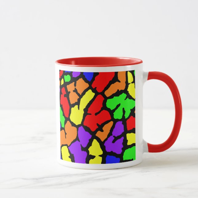 Rainbow Giraffe Print Mug (Right)