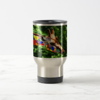 Rainbow Giraffe Travel Mug