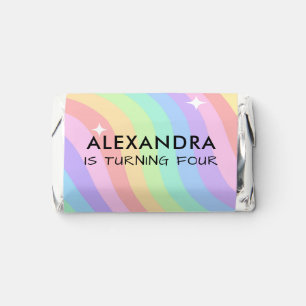 Rainbow Girl 4th Birthday Hershey's Miniatures