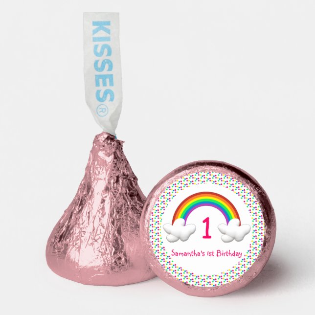 Rainbow Girl Any Age Birthday Hershey®'s Kisses® (Front)