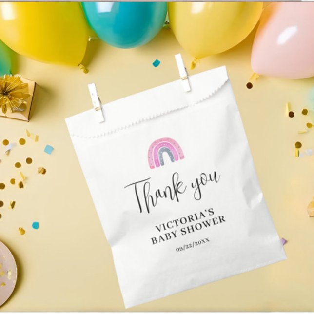  Rainbow Girl Baby Shower Favor Bag (Creator Uploaded)