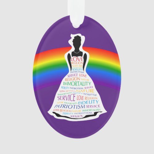 Rainbow Girl Christmas Ornaments Masonic Gifts Ornament