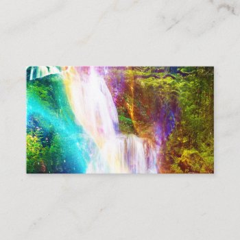 Rainbow Girl Garden Business Card by Eyeofillumination at Zazzle