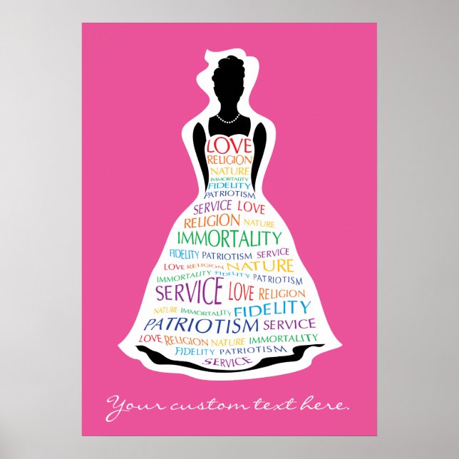 Rainbow Girls Assembly, Masonic Custom Poster Art (Front)