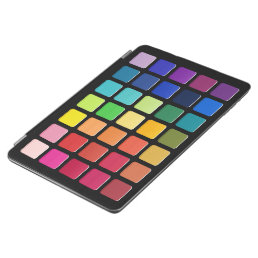 Rainbow Girly Faux Eyeshadow Pallete iPad Air Cover
