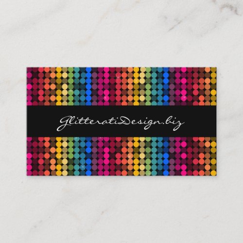 Rainbow Glam Business Card