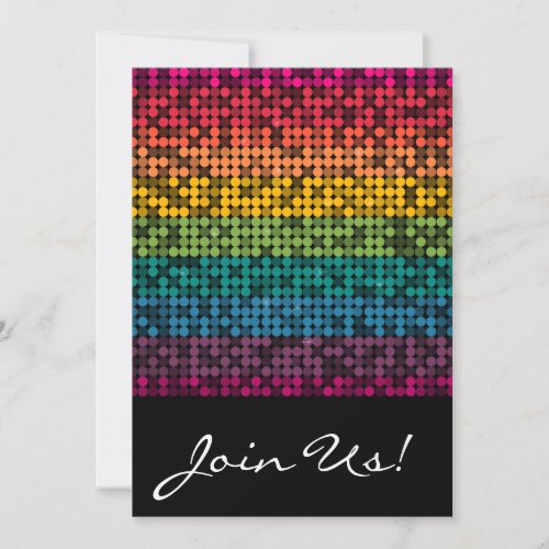 Rainbow Glam Invitation