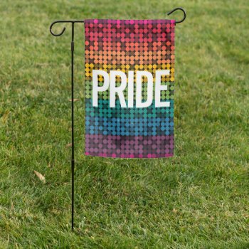 Rainbow Glam Pride Garden Flag by creativetaylor at Zazzle