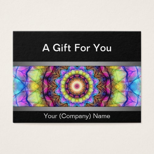 Rainbow Glass mandala gift certificate