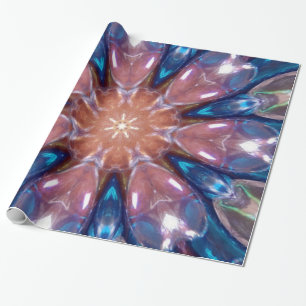 Rainbow Glass Prism Kaleidoscope Party Wrapping Paper