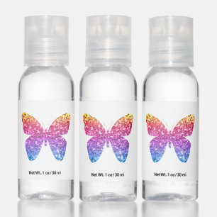 Rainbow Glitter Butterly Hand Sanitizer