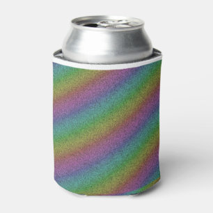Rainbow Glitter Can Cooler