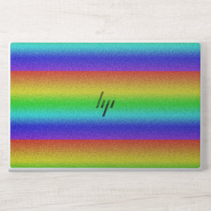 Rainbow Glitter HP Laptop Skin