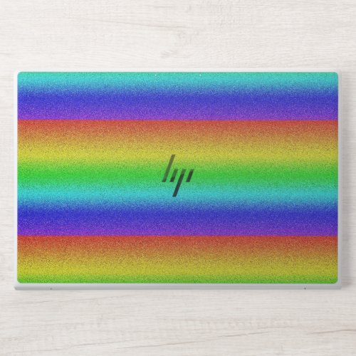 Rainbow Glitter HP Laptop Skin