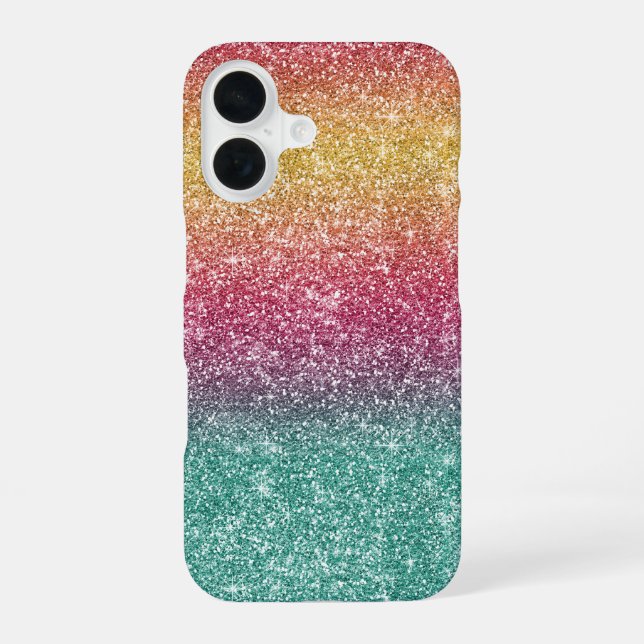 Rainbow Glitter  Iphone Case (Back)