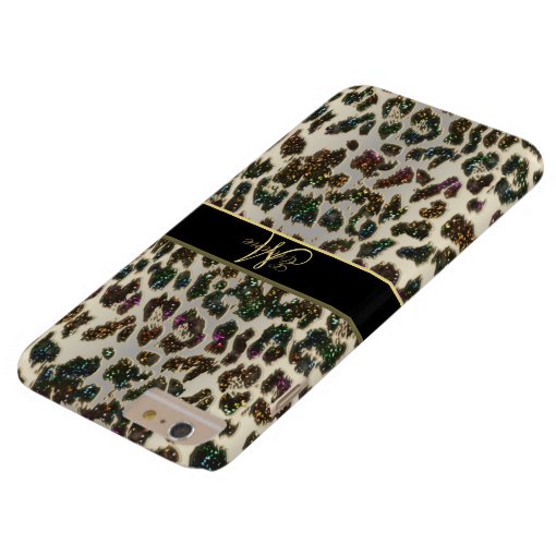 Rainbow Glitter Leopard iPhone 6 Plus Case Zazzle