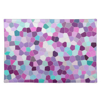 Rainbow Glitter Mosaic No. 01 Cloth Placemat