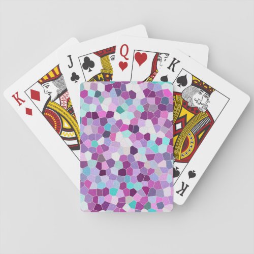 Rainbow Glitter  Mosaic No 01 Playing Cards