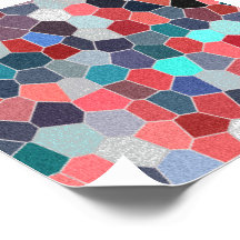 Rainbow Glitter Mosaic No. 02