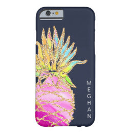 Rainbow Glitter Pineapple | Monogram Phone case