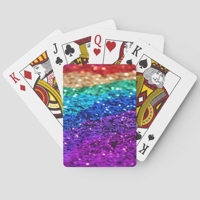 Rainbow Glitter | Pride Poker Cards (Back)