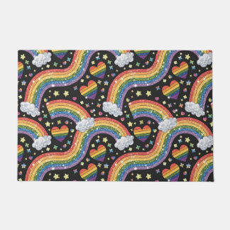 Rainbow Glitter Pride | Sparkling LGBTQ+ Doormat