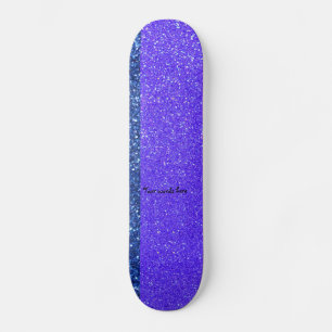 Rainbow glitter skateboard deck