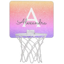 pink basketball goal