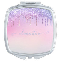 Rainbow glitter sparkle script modern girly script