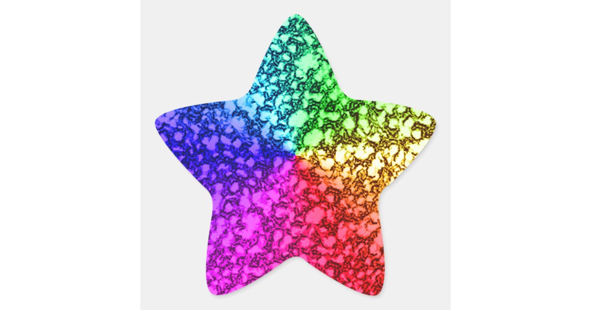 Glitter Star Stickers Any Color Glitter Star Envelope 