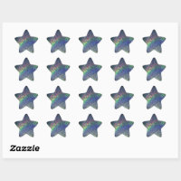 Glitter Stickers Stars .75 inches - Pacific Blue (GL-47) –