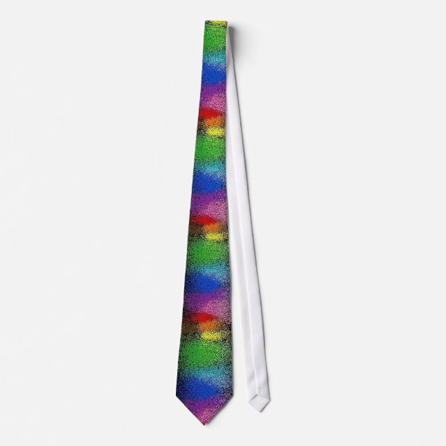 rainbow glitter tie (Front)