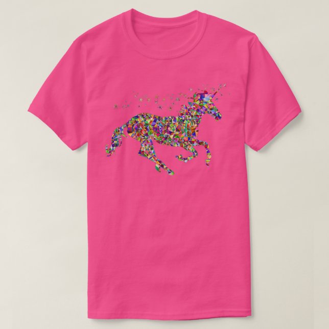 Rainbow Glitter Unicorn Shirt Essential Essential (Design Front)