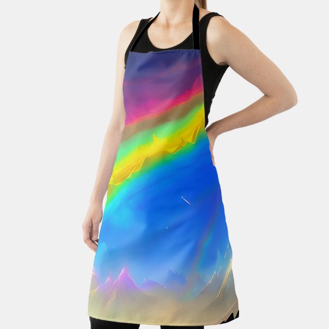Rainbow Glow Sky Apron (Insitu)