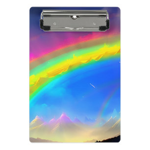 Rainbow Glow Sky Mini Clipboard