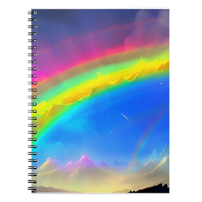 Rainbow Glow Sky Notebook (Front)