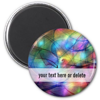 Rainbow Glowing Lights Magnet by WavingFlames at Zazzle