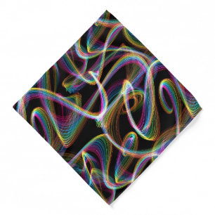 rainbow glowstick lightpainting : bandana