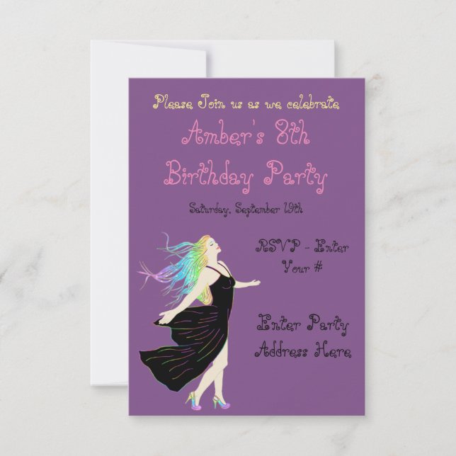 Rainbow Goddess Birthday Card (Front)