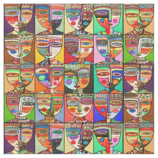 Rainbow Goddess Fabric