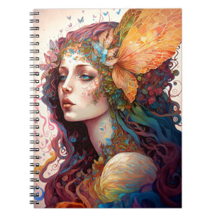 Rainbow Goddess Fantasy Art Notebook