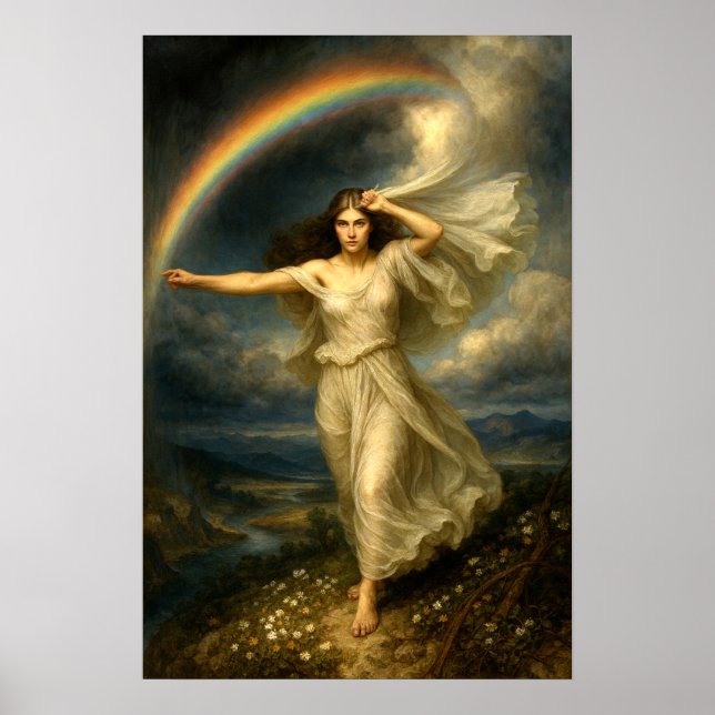 Rainbow Goddess Iris Poster (Front)