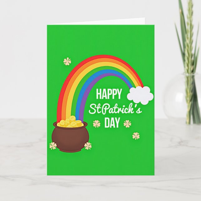 Rainbow Gold Pot Luck Card (Front)