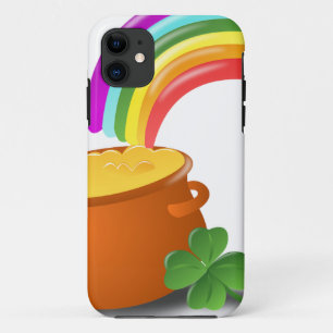Rainbow Gold Pot Lucky Irish Sky Ireland Colorful iPhone 11 Case