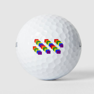 Rainbow Golf Balls