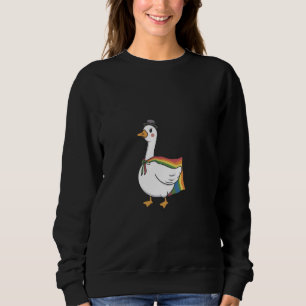 Rainbow Goose LGBT Duck Goose Gay Less LGBTQ+ Prid Sweatshirt