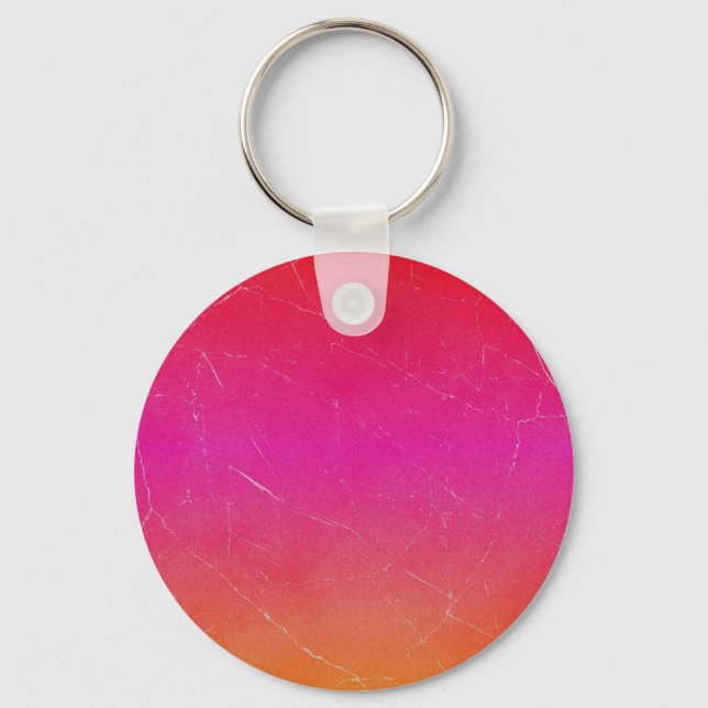 Rainbow Gradient Abstract Art Keychain (Front)