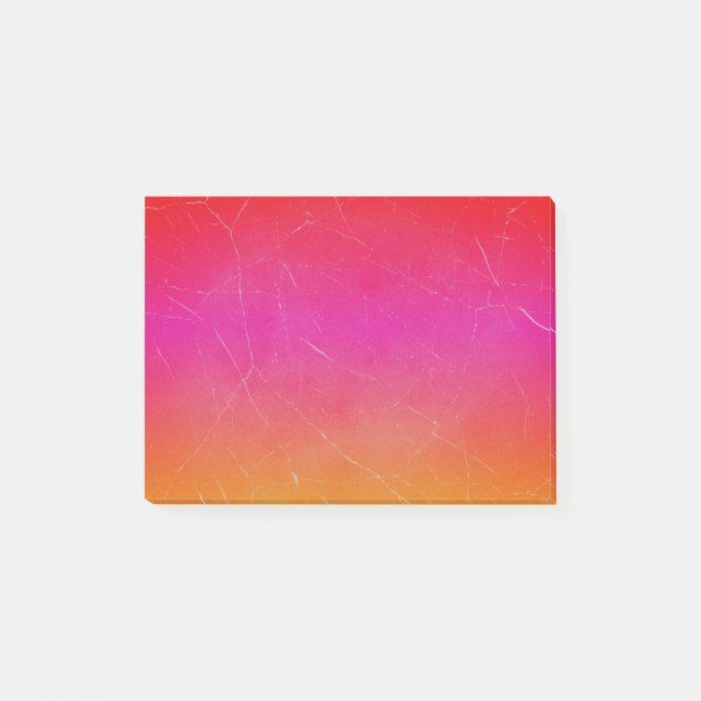 Rainbow Gradient Abstract Art Post-it Notes (Front)