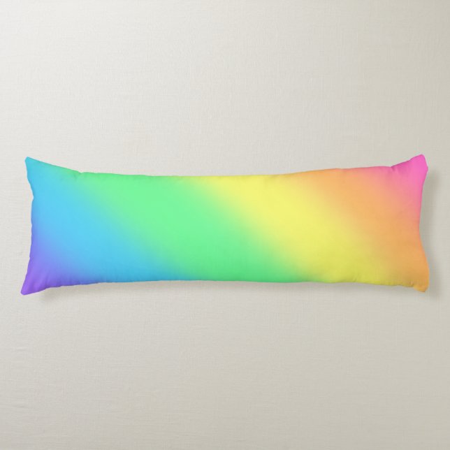 Rainbow Gradient Body Pillow (Front)